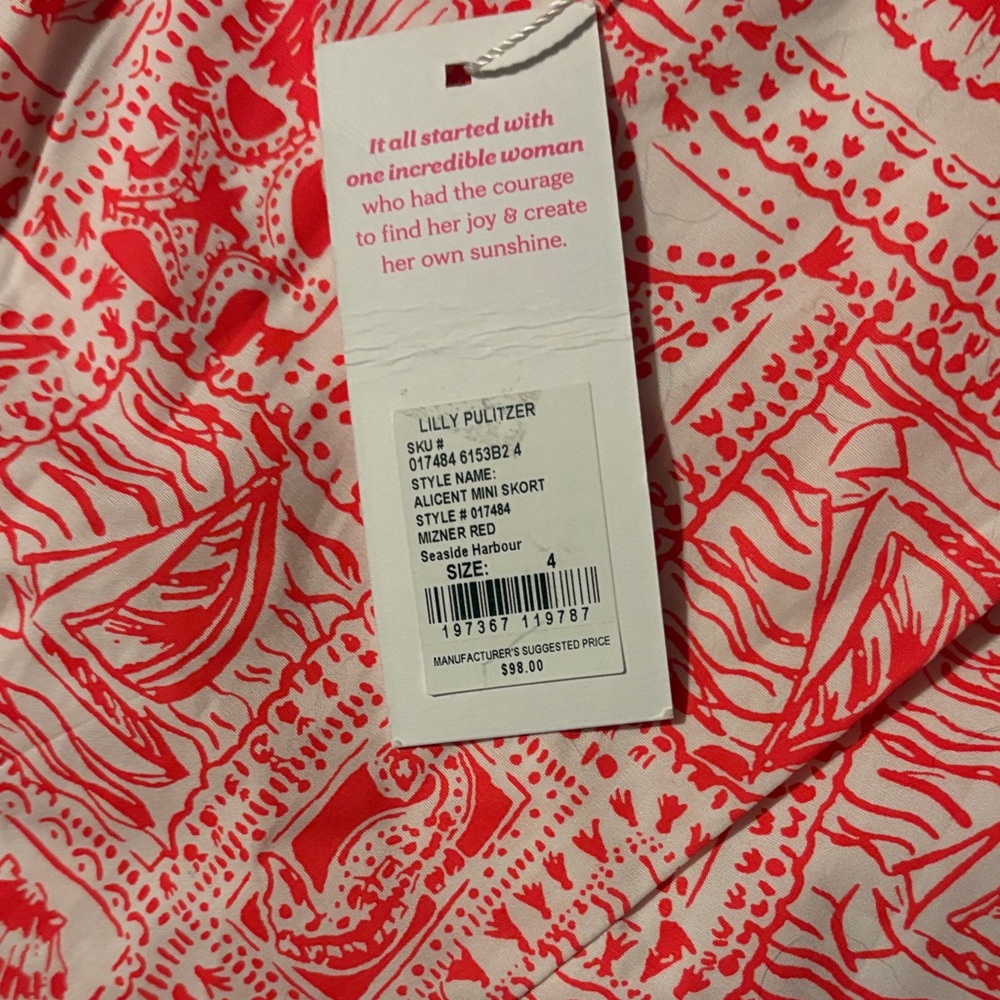 Lilly Pulitzer Skort Seaside Harbour - Picture 3 of 3
